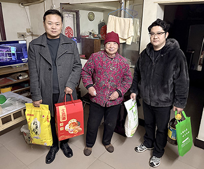 洛阳炬星窑炉公司  积极参与政协举办“慰问孤寡老人，传递新春温暖”的活动