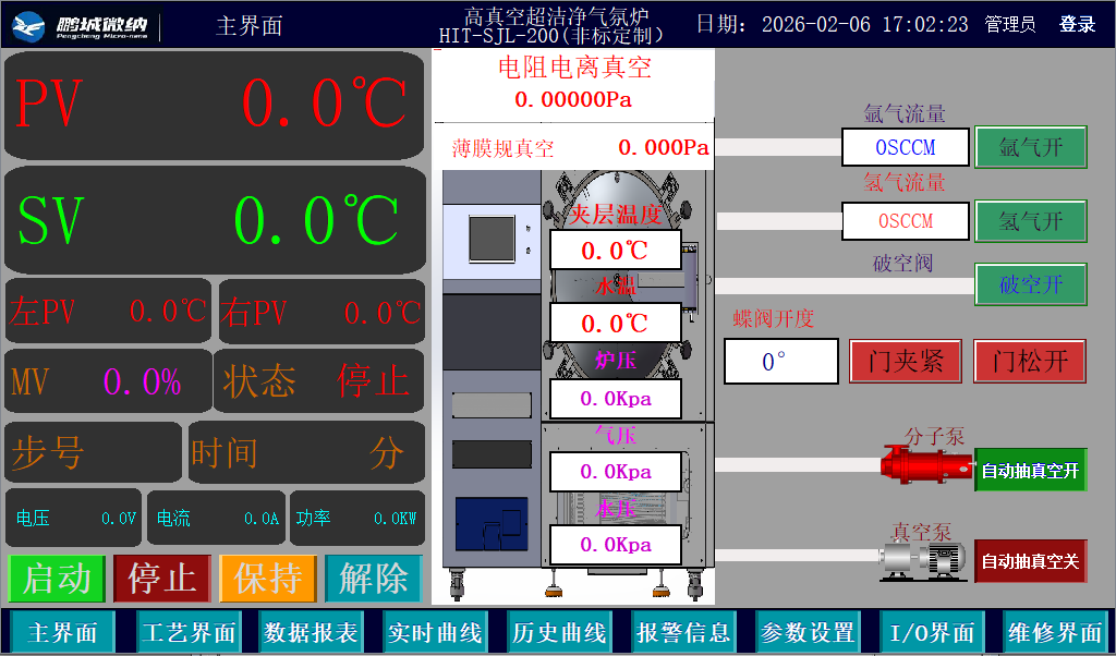 真空气氛炉 HIT-SJL-200(非标定制) 操作界面.png
